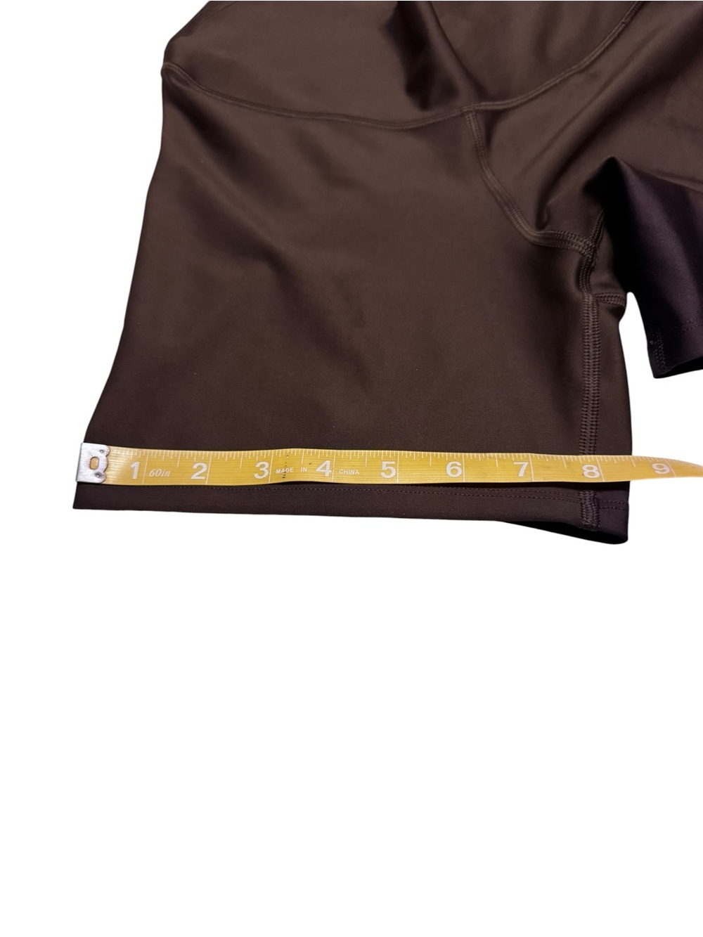 ALO Yoga High-Rise Brown Athletic Bike Shorts - Picture 5 of 10